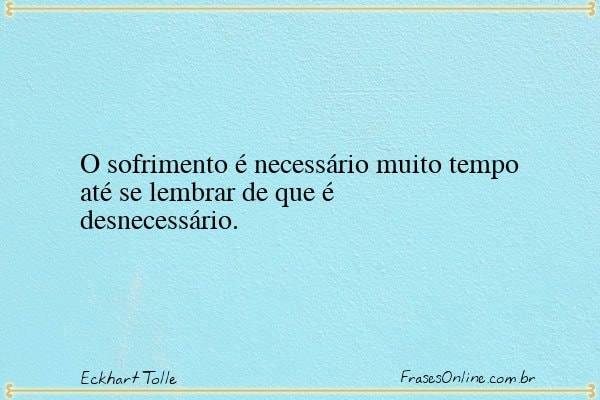 Frase de Eckhart Tolle