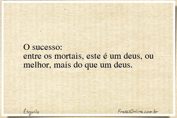 Frase de Ésquilo