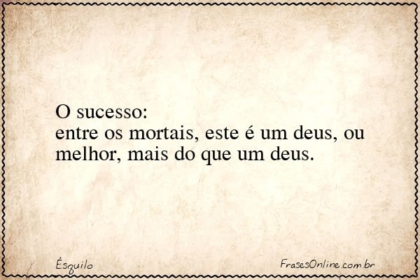 Frase de Ésquilo