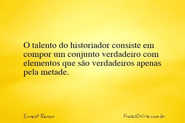 Frase de Ernest Renan