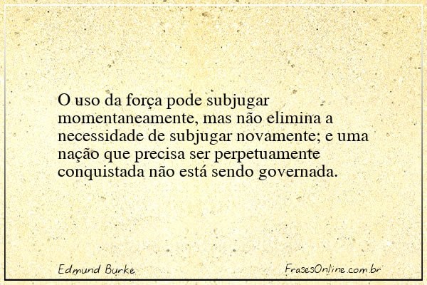 Frase de Edmund Burke