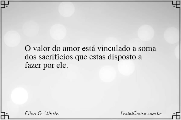 Frase de Ellen G. White