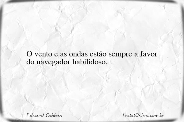 Frase de Edward Gibbon