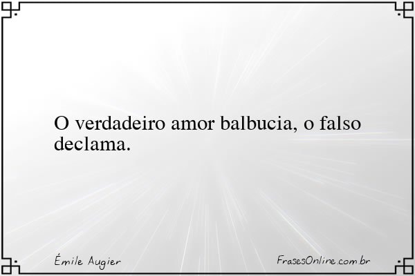 Frase de Émile Augier