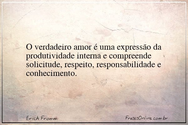 Frase de Erich Fromm