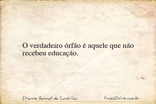 Frase de Etienne Bonnot de Condillac