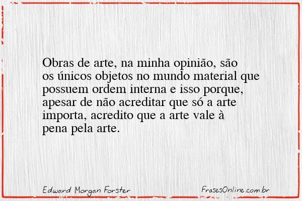 Frase de Edward Morgan Forster