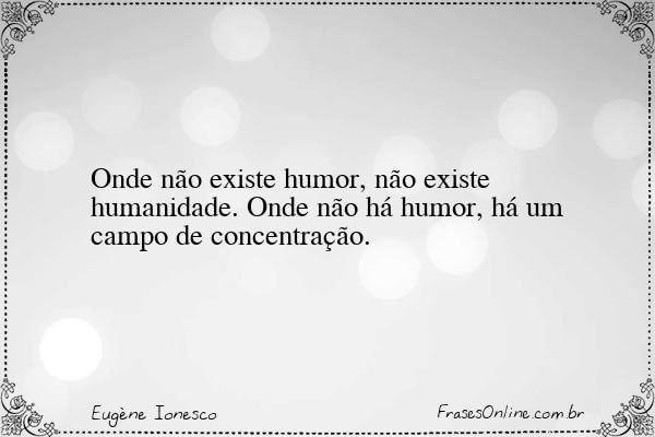 Frase de Eugène Ionesco