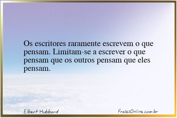 Frase de Elbert Hubbard