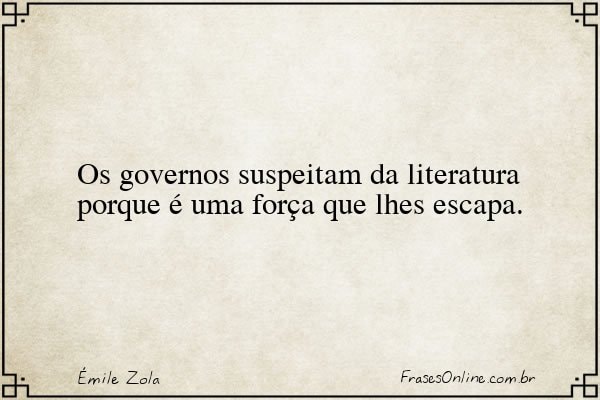 Frase de Émile Zola