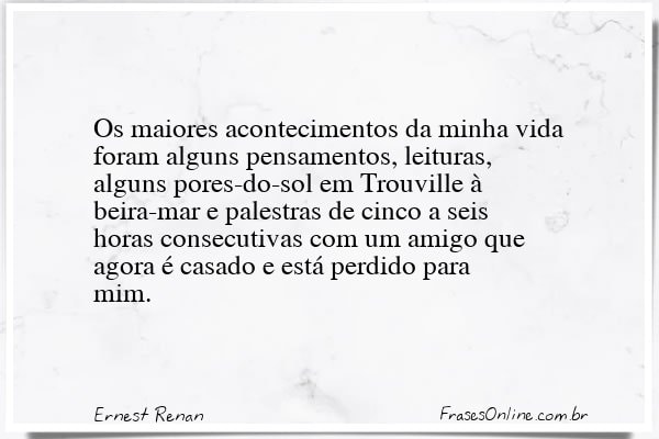 Frase de Ernest Renan