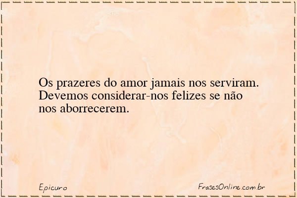 Frase de Epicuro