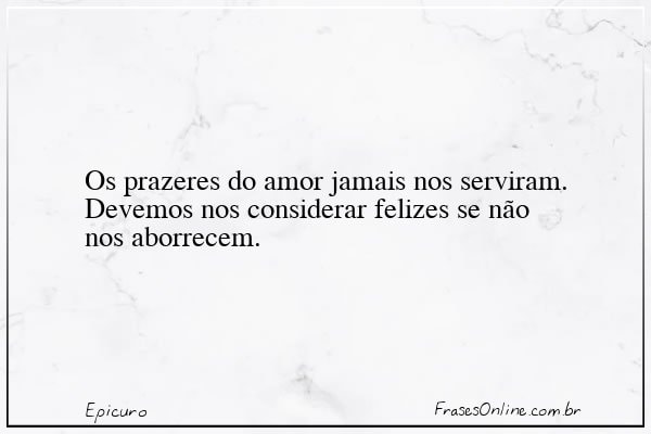 Frase de Epicuro
