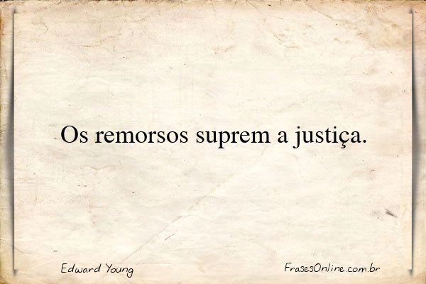 Frase de Edward Young