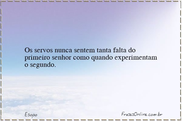 Frase de Esopo
