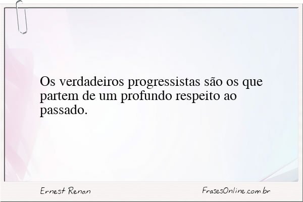 Frase de Ernest Renan