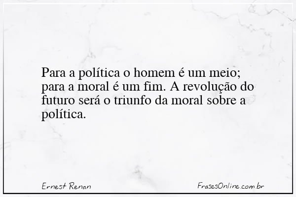 Frase de Ernest Renan