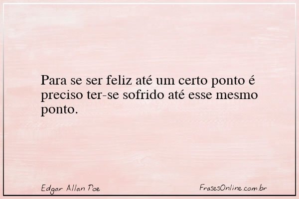 Frase de Edgar Allan Poe
