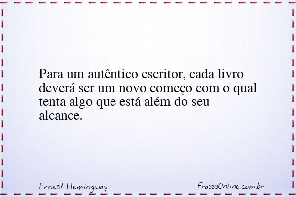 Frase de Ernest Hemingway