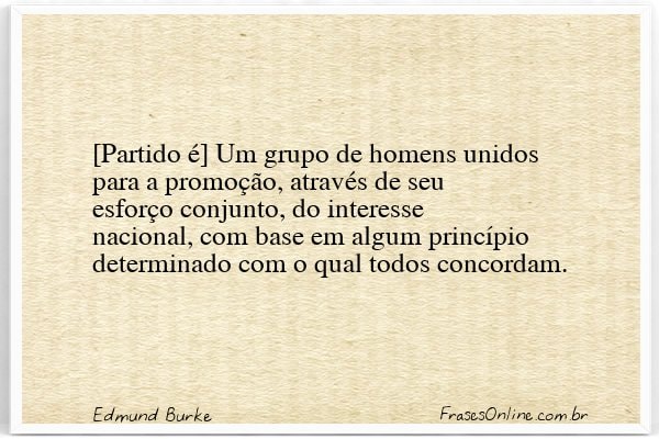Frase de Edmund Burke