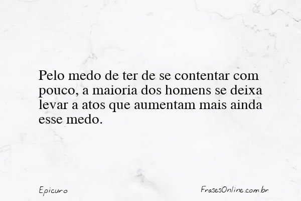 Frase de Epicuro