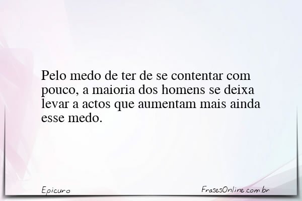Frase de Epicuro
