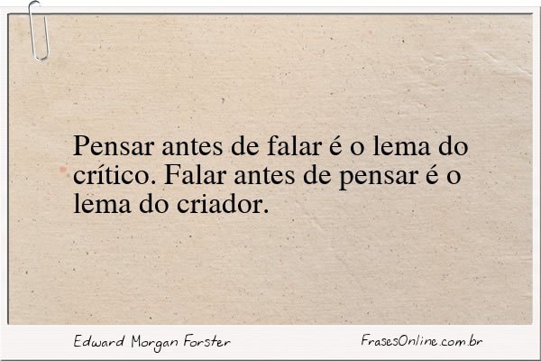 Frase de Edward Morgan Forster