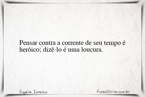 Frase de Eugène Ionesco