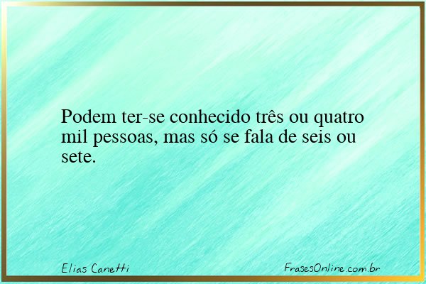 Frase de Elias Canetti