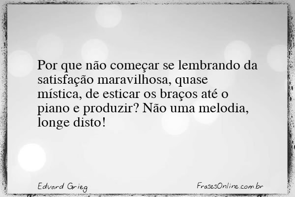 Frase de Edvard Grieg