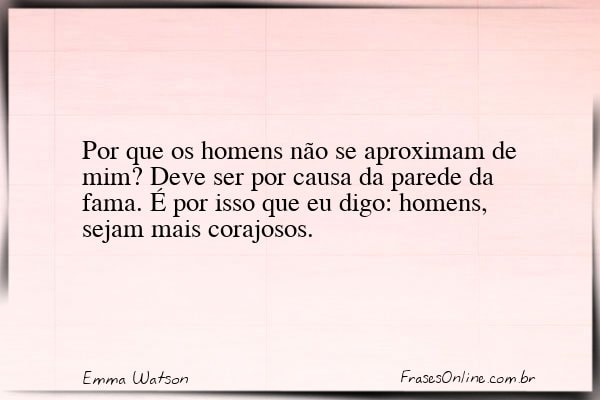 Frase de Emma Watson