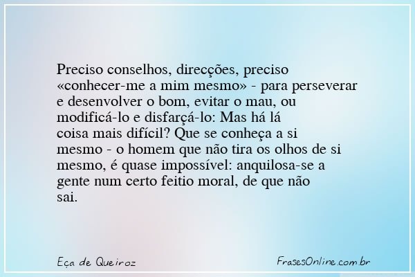 Frase de Eça de Queiroz