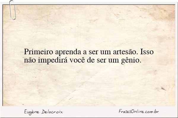 Frase de Eugène Delacroix