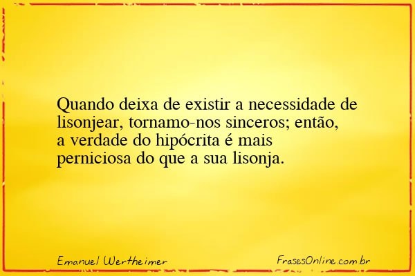 Frase de Emanuel Wertheimer