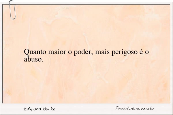 Frase de Edmund Burke
