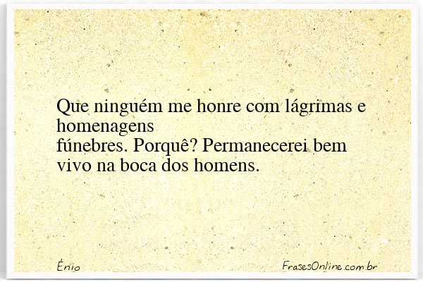 Frase de Énio
