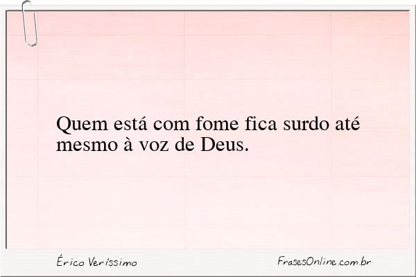 Frase de Érico Veríssimo