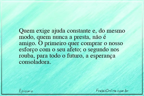Frase de Epicuro
