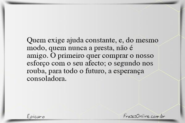 Frase de Epicuro