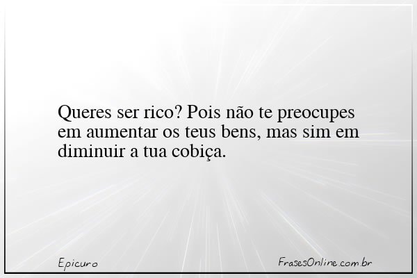 Frase de Epicuro