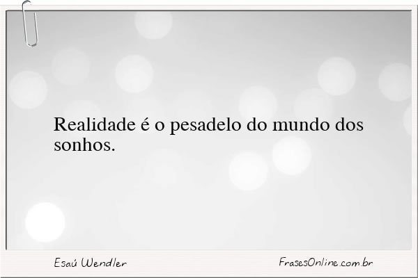 Frase de Esaú Wendler