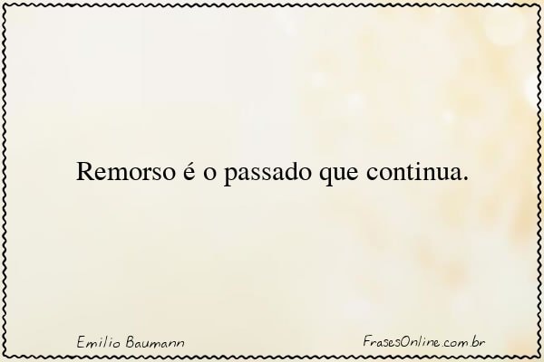 Frase de Emilio Baumann