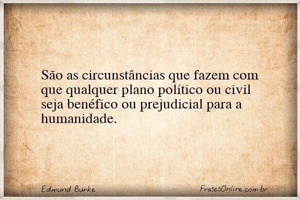 Frase de Edmund Burke