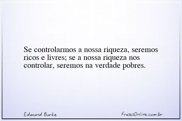 Frase de Edmund Burke