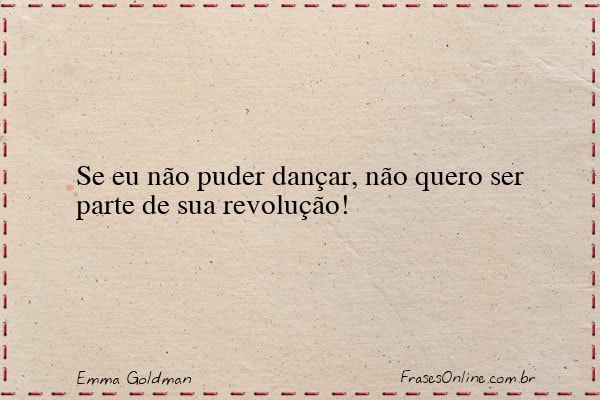 Frase de Emma Goldman