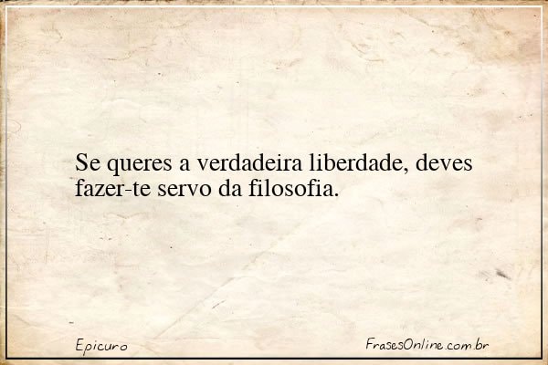 Frase de Epicuro