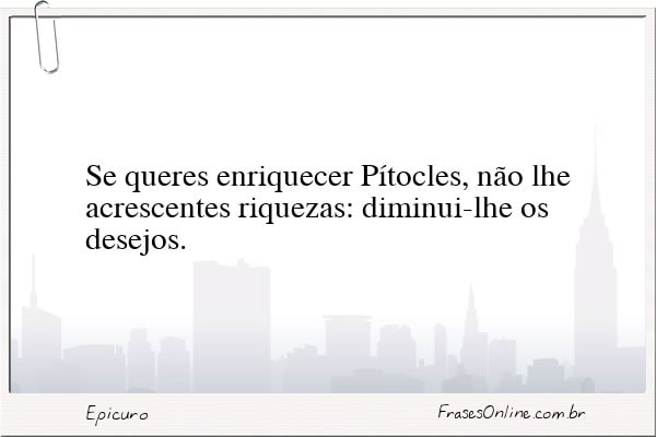 Frase de Epicuro