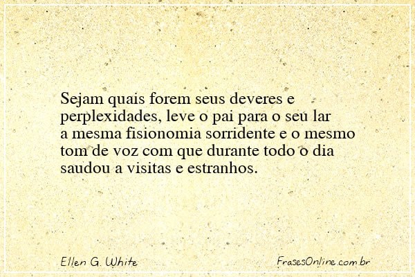 Frase de Ellen G. White