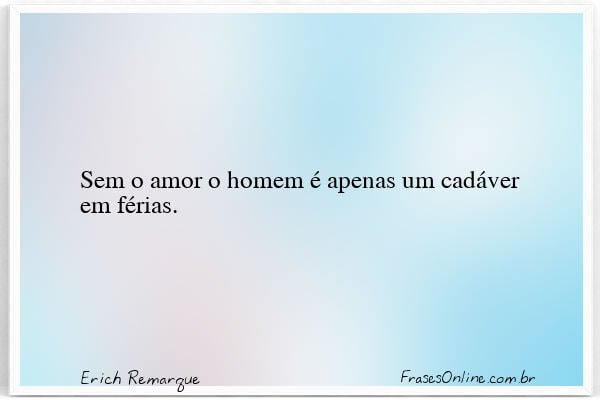 Frase de Erich Remarque