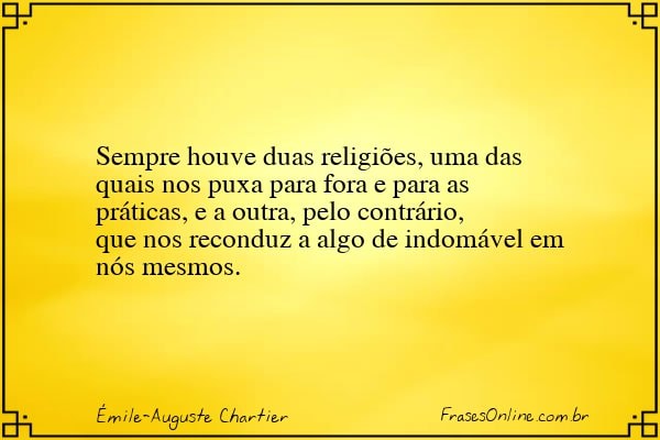 Frase de Émile-Auguste Chartier